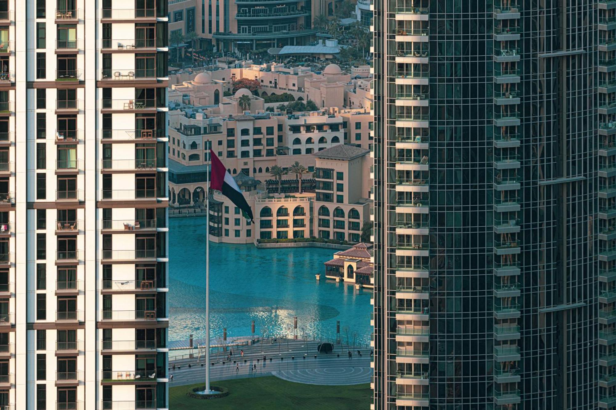 Apartamento Paramount Midtown, Infinity Pool, Burj Skyline Views Dubái Exterior foto